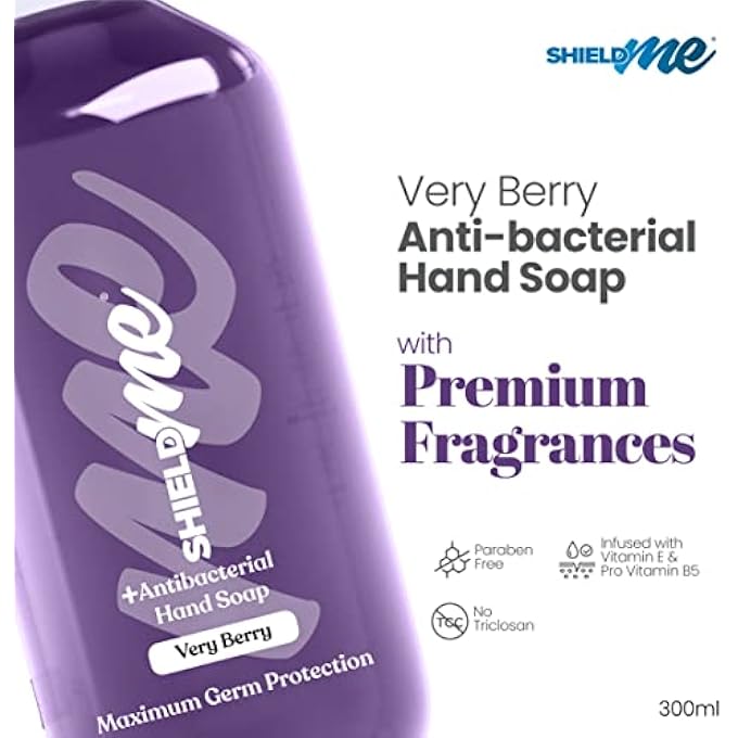 SHIELDME ANTIBACTERIAL HANDWASH LIQUID SOAP REFILL, VERY BERRY  1LITER - Image 2